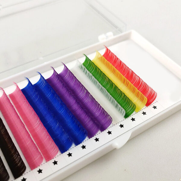 Color Eyelash Extension Colorful Eyelashes Individual Eyelash Extension - Image 2
