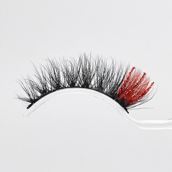 Vegan Faux Mink Eyelashes Supplier 15MM Color Eyelashes