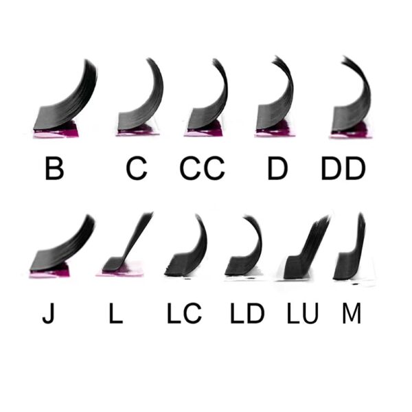 Matte Black Cashmere Eyelashes Extension 5-25mm Mix Tray Silk Classic Individual Eyelash Extension - Image 4